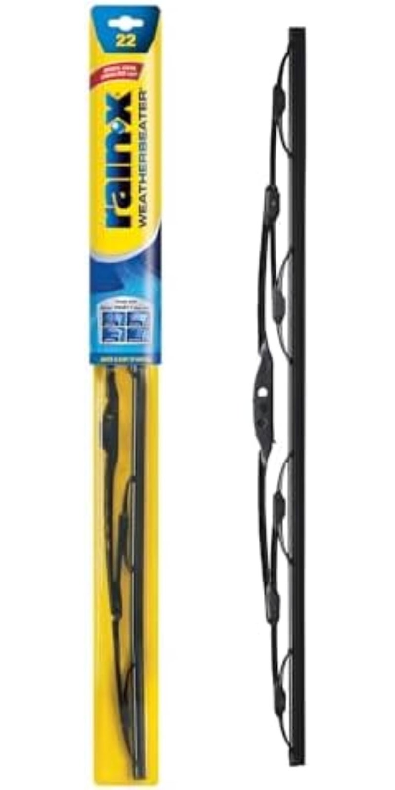 Rain-X Wipers Conventional Wiper Blades, Yellow box, 22-Inches,  RX30222 - Image 3