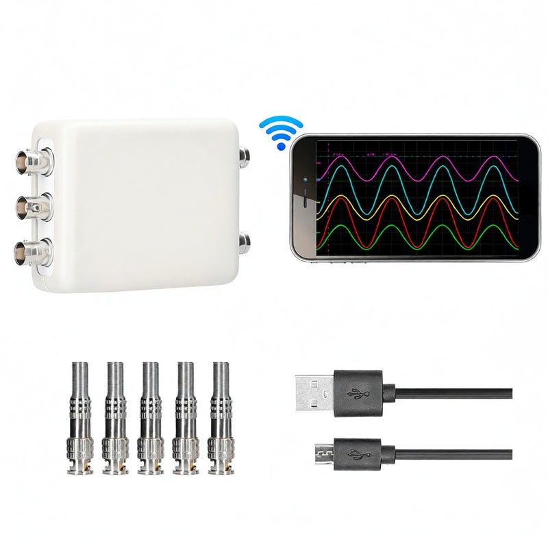 TOOLTOP Virtual Oscilloscope 5-channel Data Storage Acquisition Recorder 4 Measurment Modes Switchable - Image 1