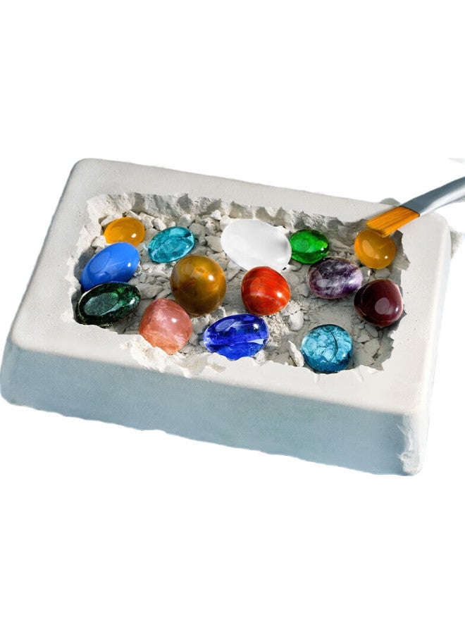 WEST Xixia Children'S Diy Handmade Toy, Archaeological Excavation, Gemstone, Luminous Blind Box, Treasure Hunting, Fossil, Birthday Gift - Image 3