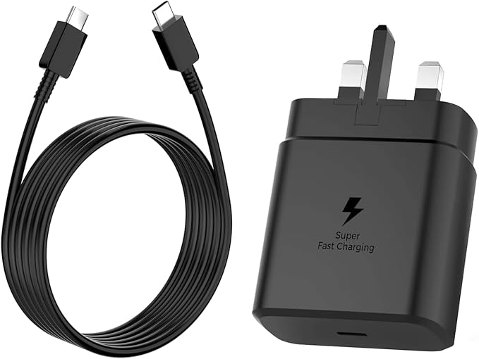BGM 45W Super Fast Charger Compatible with Samsung Galaxy S26/ S26 Ultra/ S26+/ S25/ S25 Ultra/ S25+ USB C Charger Plug with 1 Meter 5A Type C Cable PPS PD 3.0 Fast Charging - Image 1