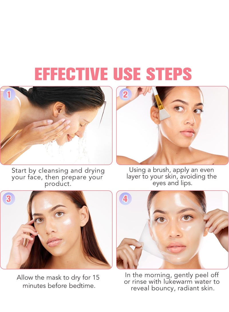Ikzee collagen sleeping mask hydrating moisturizing nourishing skin hydrating whitening night mask 75ml - Image 5