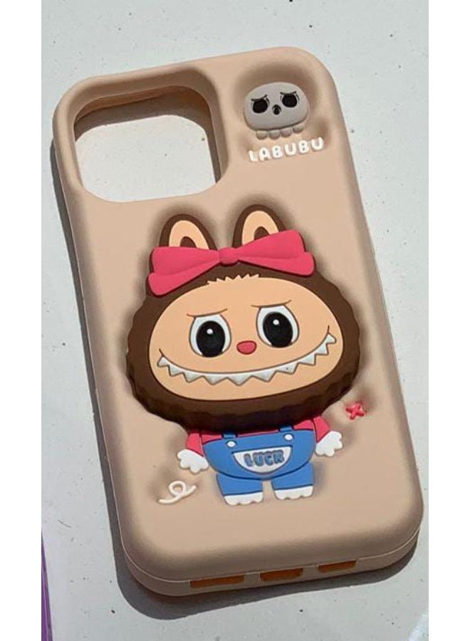 Case Cover Soft Silicone for Apple iPhone 16 Pro Max Labubu Elegant Protection and Quad-Camera Precision Cutout - Image 2