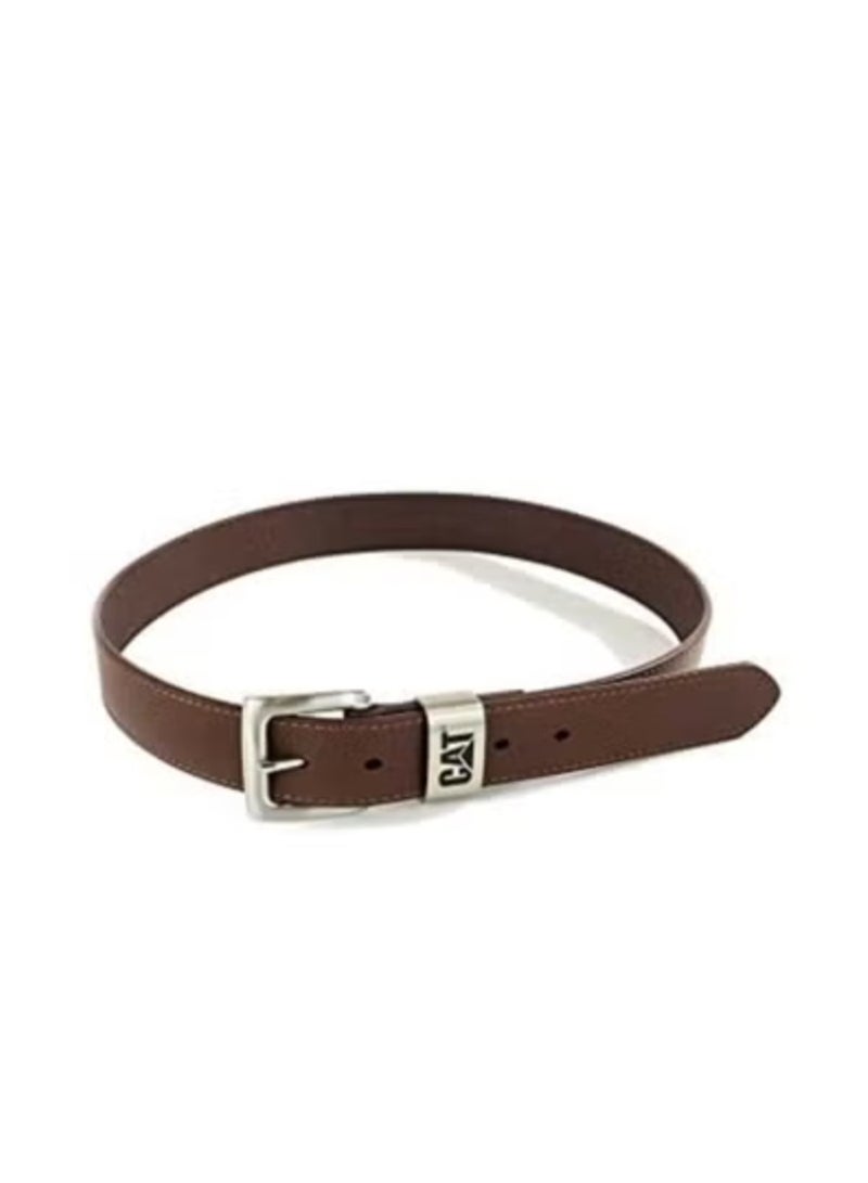 CAT Unisex Calderwood Leather Belt Brown - Image 2