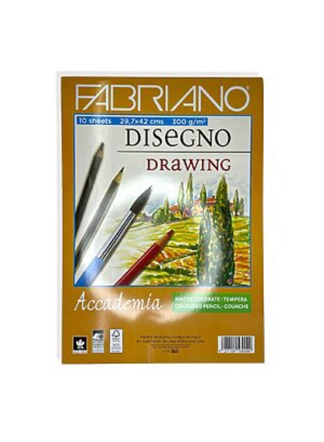 White Sketch FABRIANO 29.7*42cm 300gm 10 Sheets