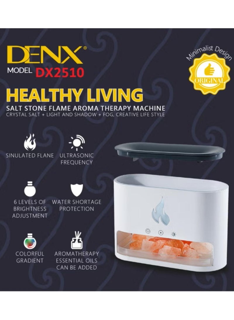 DENX Humidifier Air freshener diffuser, Fire style humidifier, Himalayan Salt Flame Effect Diffuser for Signature Lighting, Electric Flame Aroma Diffuser, Steam Air Freshener With a Capacity of 250 ml For Purification, DX2510 - Image 5