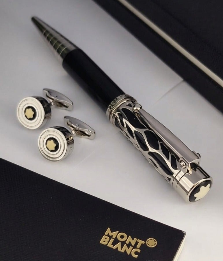 First-class pen and cufflinks