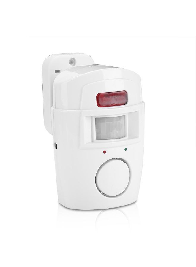 NIBEMINENT PIR Infrared Motion Detector Alarm Unit With 2 Remote Controller White - Image 3