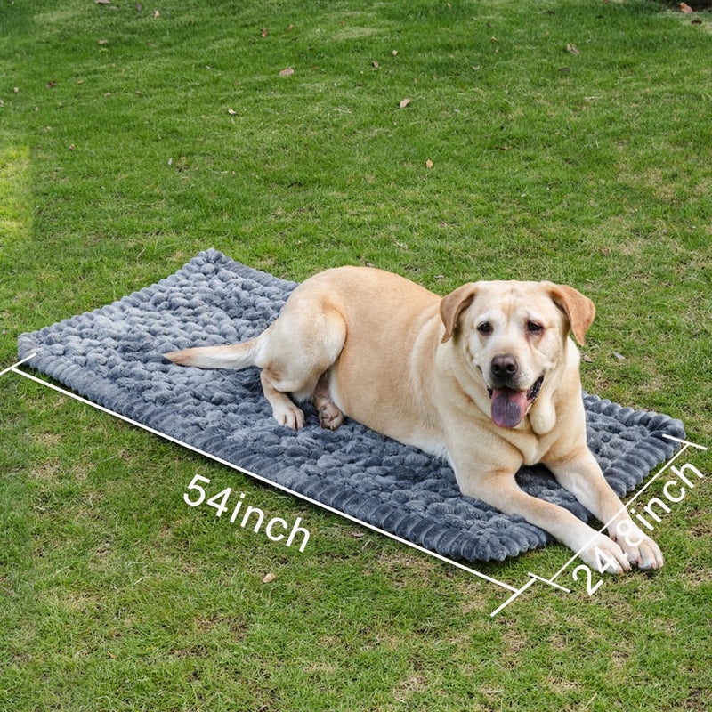 TGODGPY Non-Slip Dog Bed Mat for Car, Fuzzy Backseat Pet Mat, Travel Pet-Friendly Seat Cover for Cars, Compatible with Backseat Extenders and Seat Protectors 24.8x54 inch - Image 4