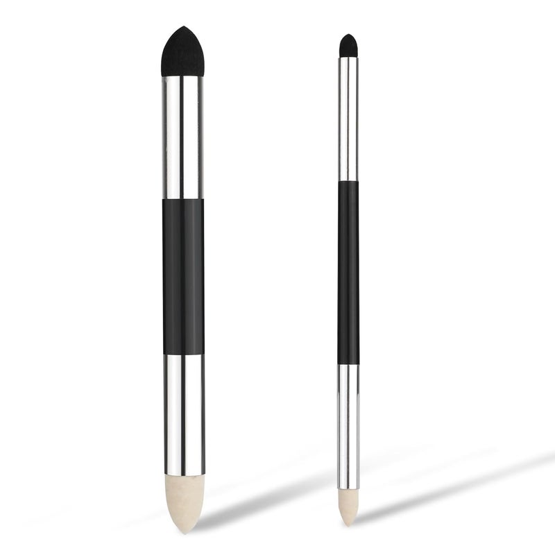 PEUTIER 2pcs Artist Blending Sponge Pen DoubleHeaded Pastel Blending Pen Sketch Pen Brush Rubbing Sponge Drawing Art Blender Drawing Blender Tool for School Students Beginners Artists2 Sizes 