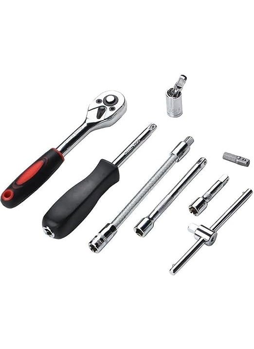 CRENTILA - CRENTILA 46 In 1 Pcs Tool Kit Hand Tool Kit Wrench Set Multi Purpose Combination Tool and Socket SetBike Tool Kit Set All Bike Car Tool Kit Set - Image 1