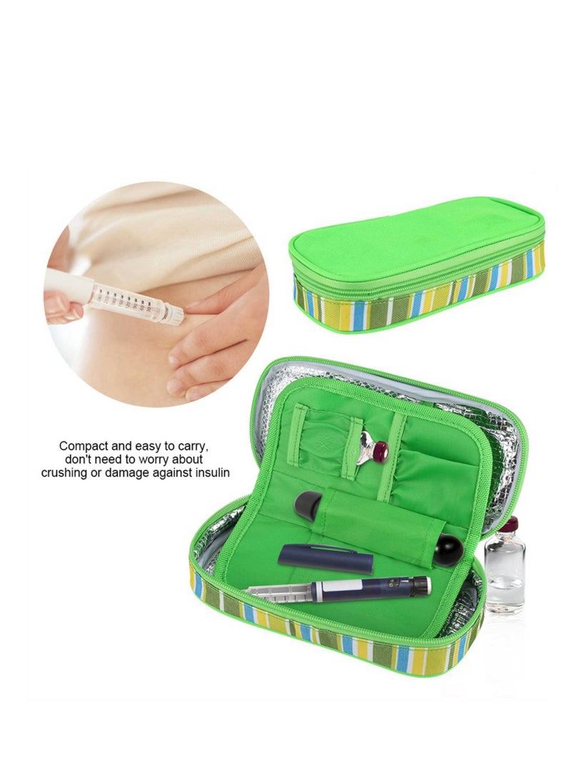 Insulin Pen Cooler Travel Case, Diabetic Medication Insulated Cool Organizer, Reusable Ice Packs, for Insulin Pen & Medication Diabetic Supplies for The Daily Life and Trip, Multi-layer design - Image 3
