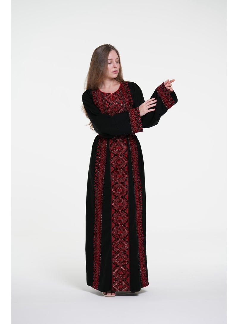 AL BENT AL SHARQIEH women embroidered jalabiya dress - Image 2