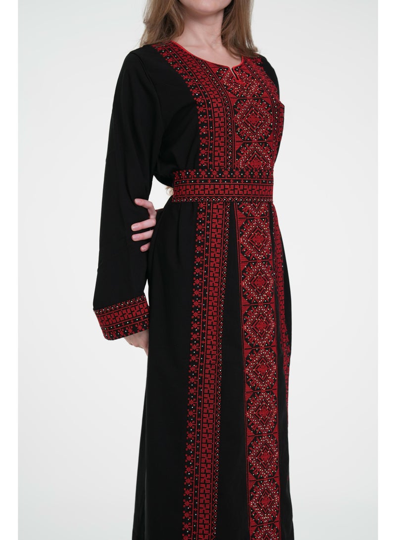 AL BENT AL SHARQIEH women embroidered jalabiya dress - Image 3