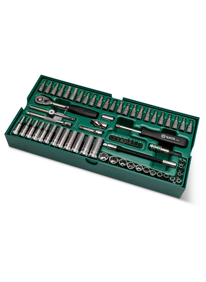 Sata SATA ST09901SJ 66-Piece 1/4" Drive 6 Point Metric Socket Tray Set  - Image 3