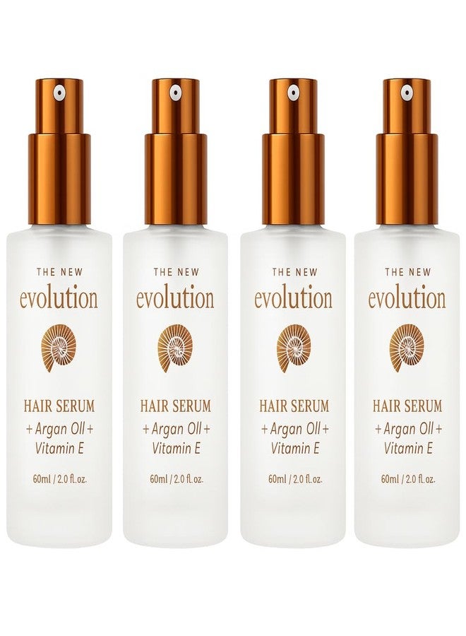 HerStyler Evolution Argan Oil Serum - Vitamin E Treatment for Softening and Straightening Dry Hair - With Aloe Vera (4 Pack) - Image 1