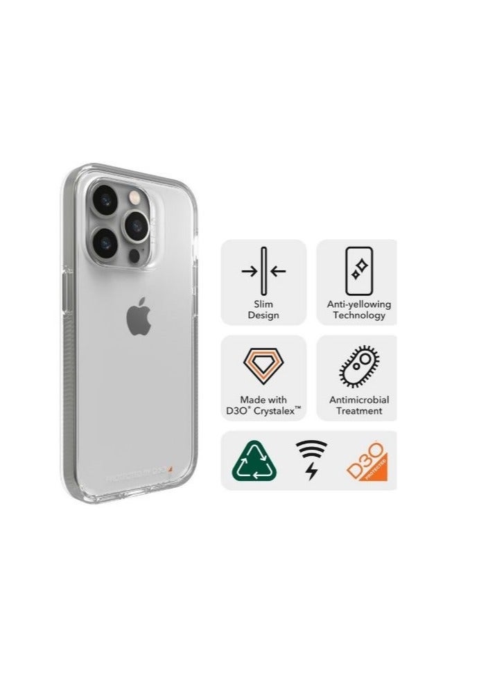 جيرفور جراب لهاتف أيفون 16 برو مع حماية متقدمة ضد الصدمات معتمدة من D3O بتصميم رفيع متين شفاف - Image 2