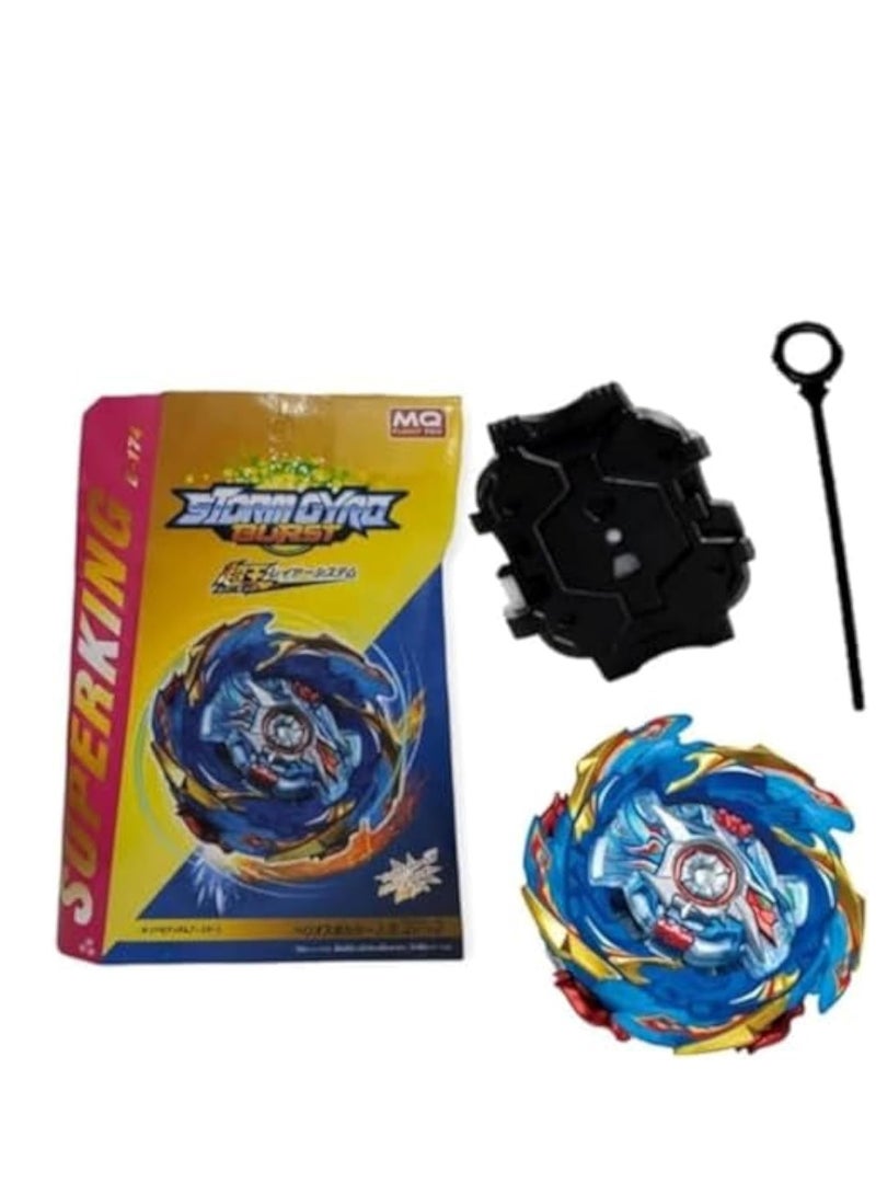 قاذفة ال ار قاذف قبضة باي شفرات لعبة بي - 184 قاذفة سلسلة يسار اليمين - سوبر كينغ B-174 بوستر هيليوس فولكانو 2B ميتال فيوجن مجموعة هدية للاولاد (ازرق) - Image 1