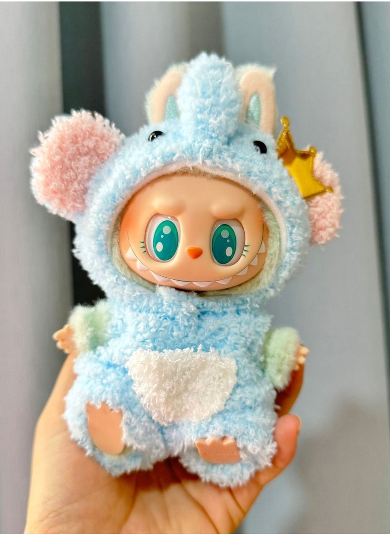 Paka Rabbit doll handmade crochet clothing set for labubu (without doll) (Applicable to 17 cm)    Compatible with Have a Seat/Macaron Series  - Image 3