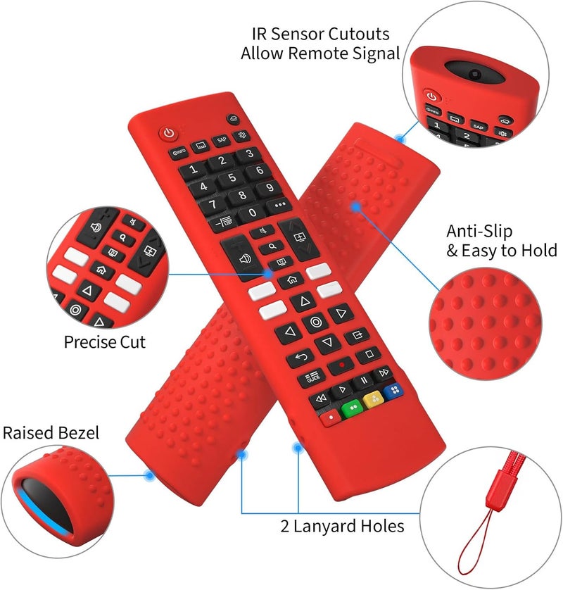 Silicone Cover for AKB76040302 Television Remote Washable AntiDrops Protective Sleeve Easily Maintenance Water Washable - Image 2