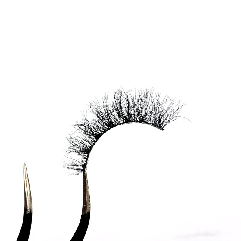 Pooplunch False Eyelashes Cat Eye Look Lightweight Natural Wispy 8D Volume Faux Mink Lashes Short Curly Fake Eyelash Strips 7 Pairs Pack - Image 4