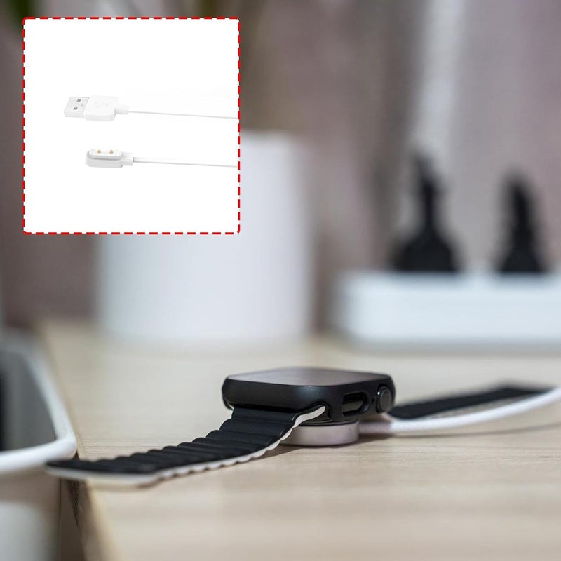 60cm Fast Charging Cord USB 2Pin Power Cable for JrTrack 5 Smartwatch Lightweight & Portable Design Black Fast Charging USB a Cable - Image 2