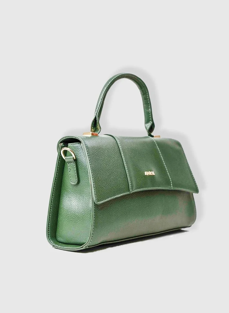 AMICA Solana Hourglass Top Handle Mini Bag for Women -Green