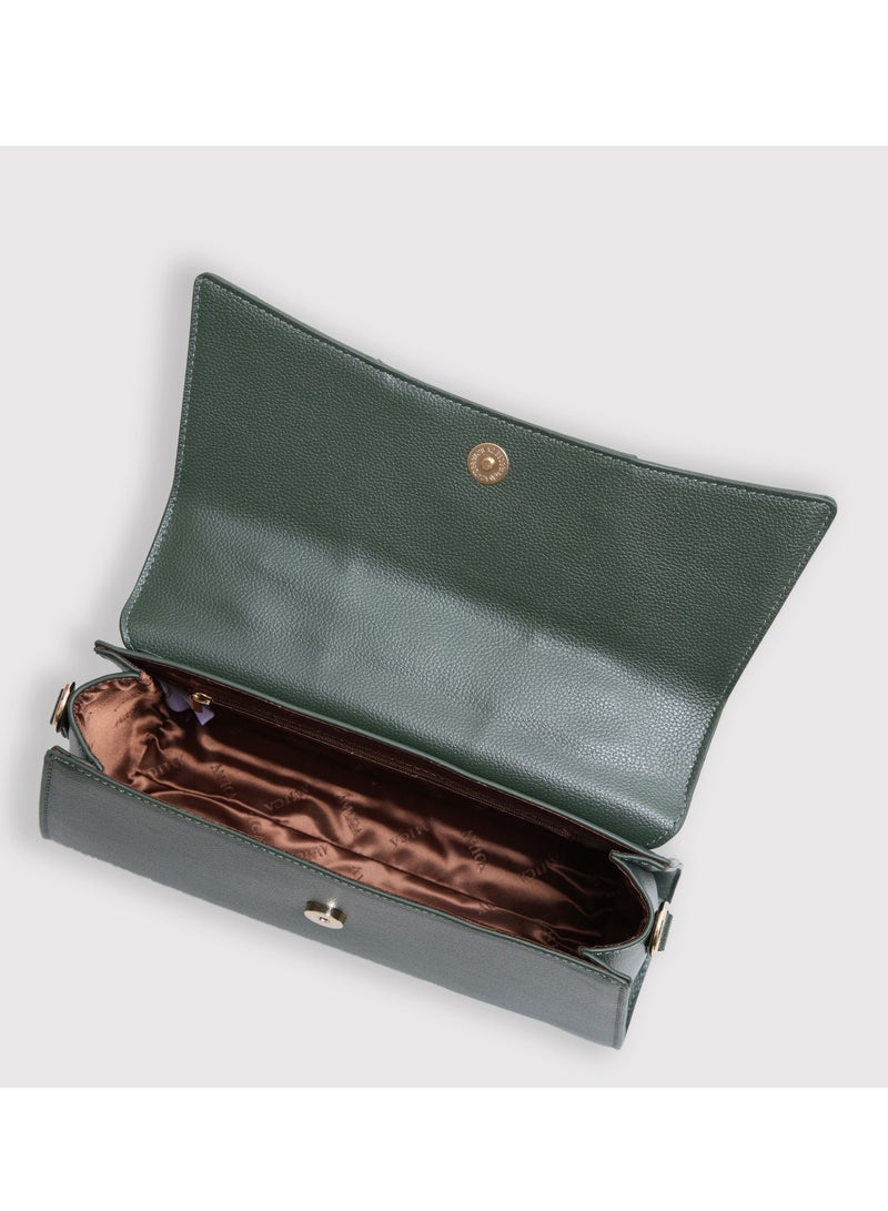 AMICA Solana Hourglass Top Handle Mini Bag for Women -Green - Image 3