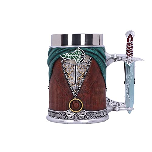 Nemesis Now Nemesis Now Lord of the Rings Merchandise Tankard HandPainted Resin Beer Mug with Removable Insert 155cm  Frodo 