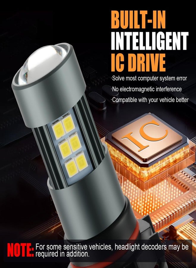 iFunyLED مصابيح iFunyLED 2504 LED، مصابيح ضباب PSX24W 12276، لون أبيض بارد 6500 كلفن، عبوة من قطعتين - Image 5