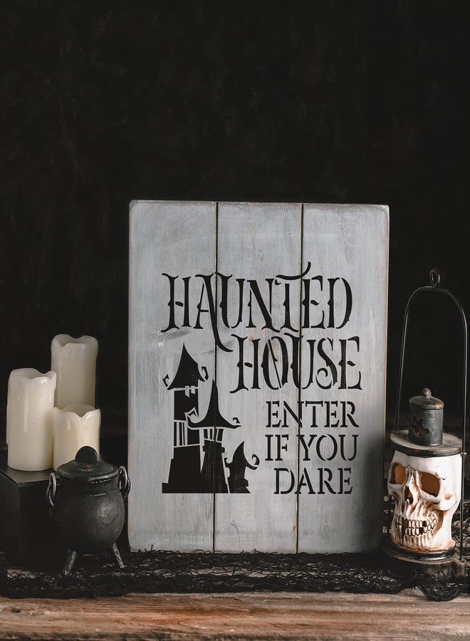 Stencil Revolution Haunted House Dare Stencil - Reusable Stencils for Painting - Create DIY Haunted House Dare Crafts and Projects - Image 3