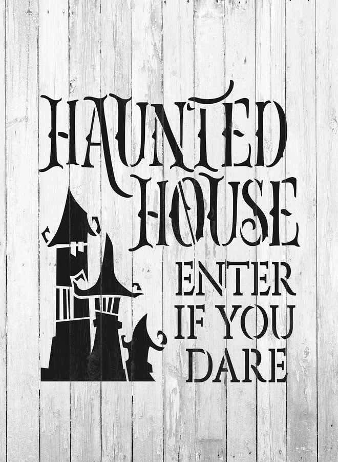 Stencil Revolution Haunted House Dare Stencil - Reusable Stencils for Painting - Create DIY Haunted House Dare Crafts and Projects - Image 4