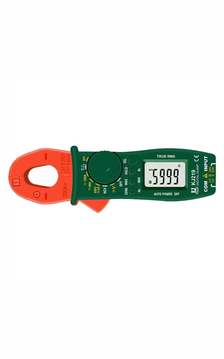 kashemano High Precision AC/DC Digital Clamp Meter, 600V, 200A, LCD, Green,Digital Display 5999 - Image 4
