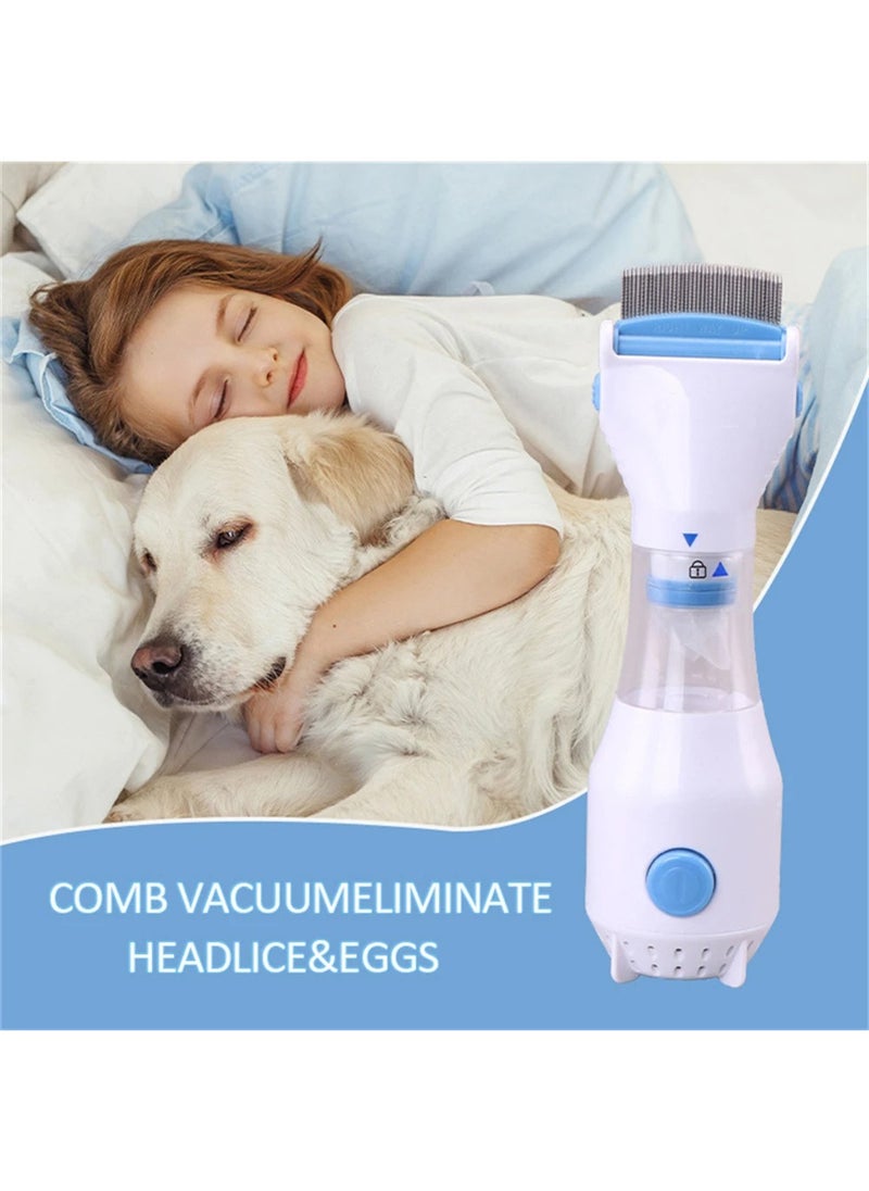 MAOGEDA - Electric Flea Comb - Chemical-Free Electric Lice Removal Comb for Humans and Pets | White Electric Nits Capture Comb for Safe and Effective Lice Treatment in Cats, Dogs, and Children - Image 1
