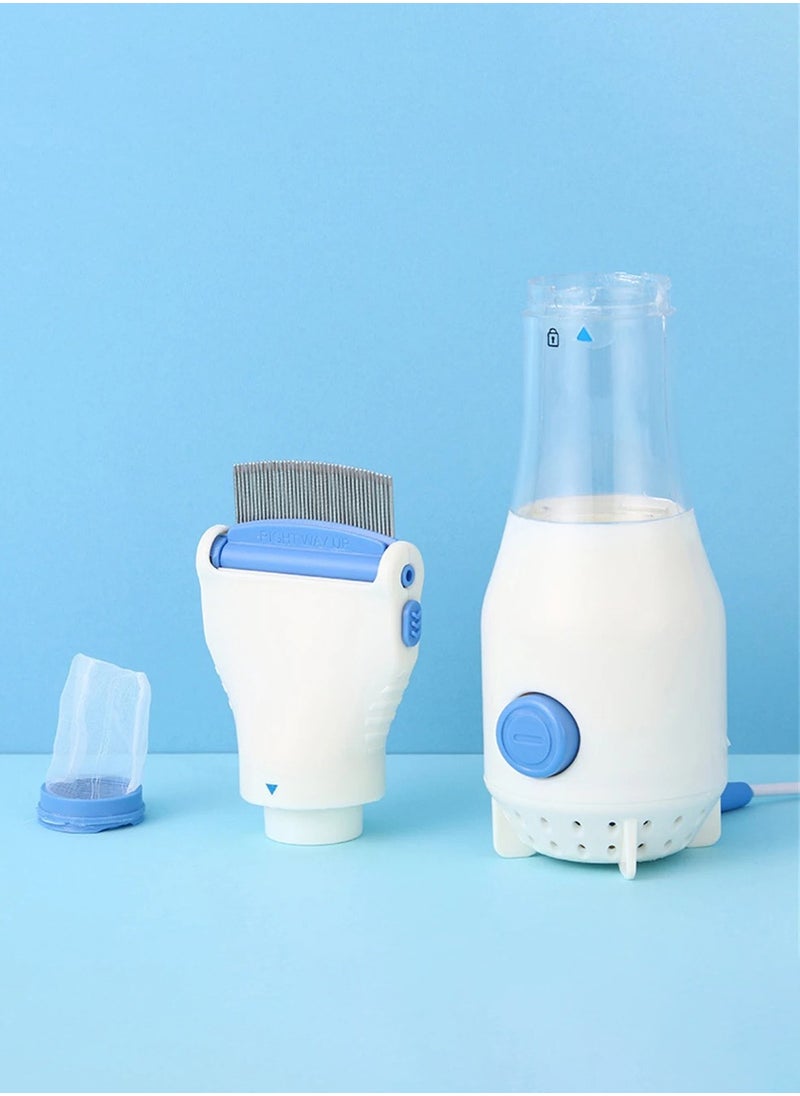 MAOGEDA - Electric Flea Comb - Chemical-Free Electric Lice Removal Comb for Humans and Pets | White Electric Nits Capture Comb for Safe and Effective Lice Treatment in Cats, Dogs, and Children - Image 1