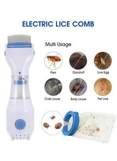 MAOGEDA Electric Flea Comb - Chemical-Free Electric Lice Removal Comb for Humans and Pets | White Electric Nits Capture Comb for Safe and Effective Lice Treatment in Cats, Dogs, and Children  - Image 4