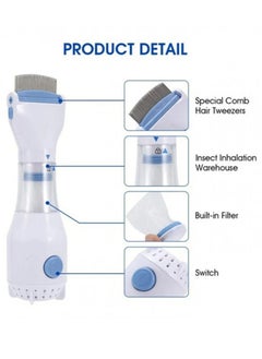 MAOGEDA Electric Flea Comb - Chemical-Free Electric Lice Removal Comb for Humans and Pets | White Electric Nits Capture Comb for Safe and Effective Lice Treatment in Cats, Dogs, and Children  - Image 3
