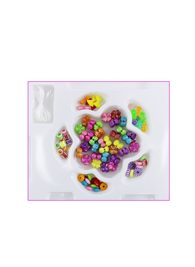 AL QADAH Plastic Beach Necklace Beauty Set for Kids Ages 3+ Sparkling Fun Under the Sun  - Image 1