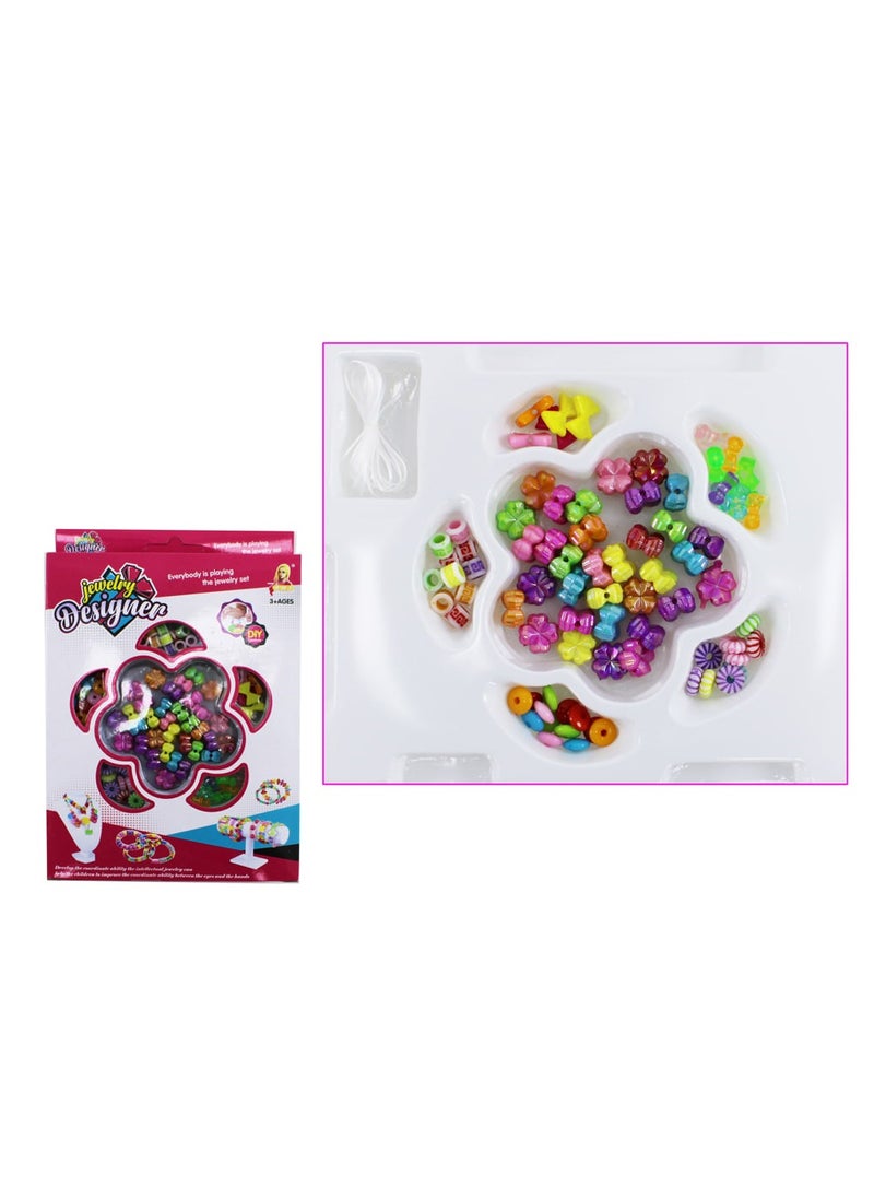 AL QADAH Plastic Beach Necklace Beauty Set for Kids Ages 3+ Sparkling Fun Under the Sun  - Image 2