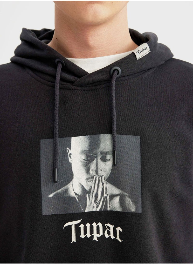 DeFacto Man Licensed Tupac Shakur(Supplier) Boxy Fit Sweat Shirt  - Image 3