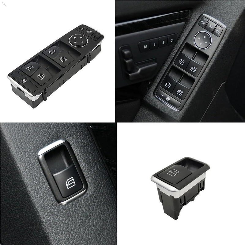 Mercedes Benz W204 W212 W207 X204 Power Window Master Switch Model B Black - Image 5