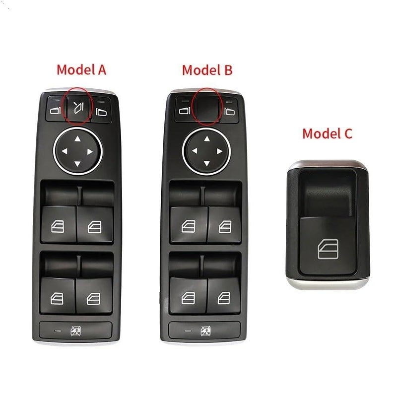 Mercedes Benz W204 W212 W207 X204 Power Window Master Switch Model B Black - Image 4