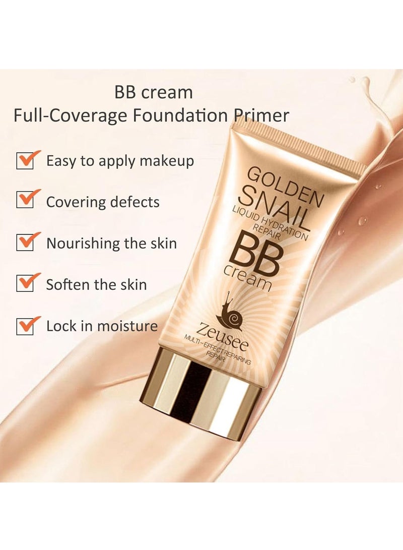 Excefore Foundation Makeup, BB Cream Tinted Moisturize For Face, Hydrating Formula BB Cream For All Skin Types, Oil-Free, Full-Coverage foundation primer, 50 ml - Image 2