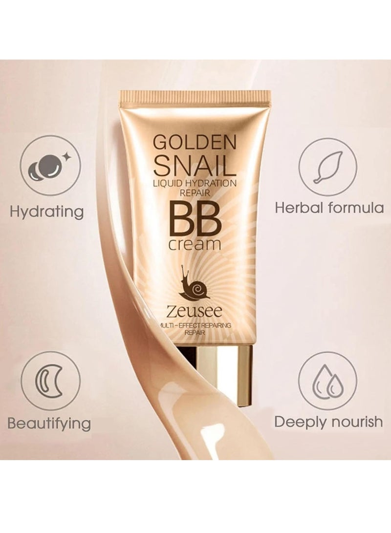 Excefore Foundation Makeup, BB Cream Tinted Moisturize For Face, Hydrating Formula BB Cream For All Skin Types, Oil-Free, Full-Coverage foundation primer, 50 ml - Image 3