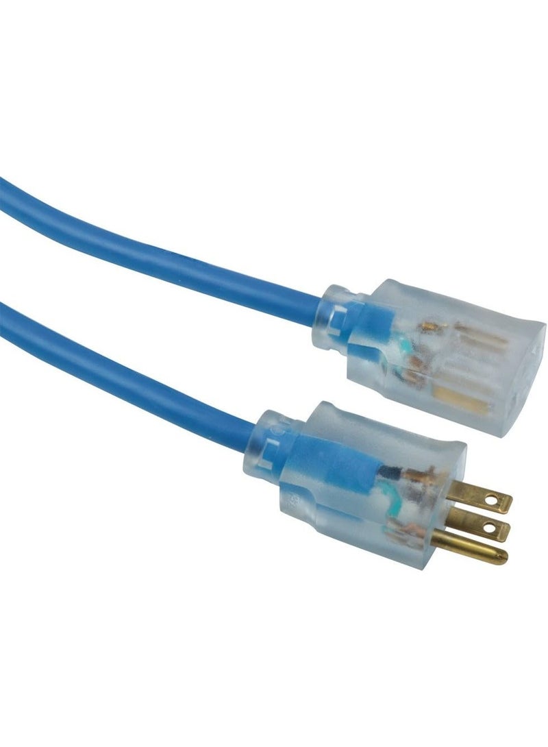 Southwire Coldflex 12/3 Heavy-Duty Extension Cord, 50Ft, Cold Weather Cord, SJTW, Blue, 2568 - Image 4