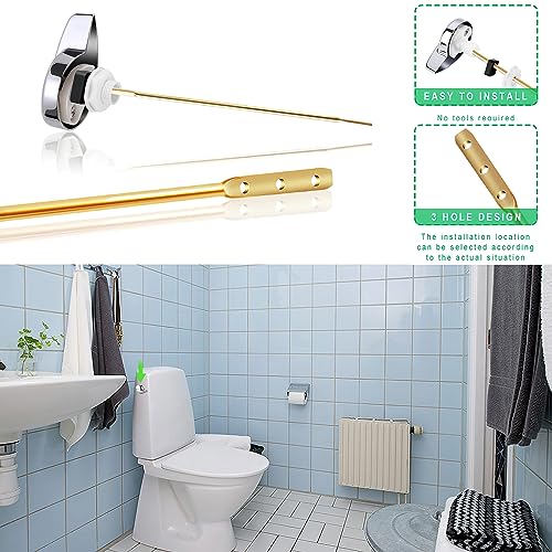 PDFans Side Mount Toilet Tank Flush Lever Handle for Toilets - Image 2