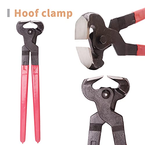 Long River Horse Farrier Hoof Tool Kit（7 Piece） with Carry Bag Horse Equine Metal Shears Farriers Hoof Nipper Cutter Handle Knife Stable Supplies Professional Hoof Trimming Tools - Image 4