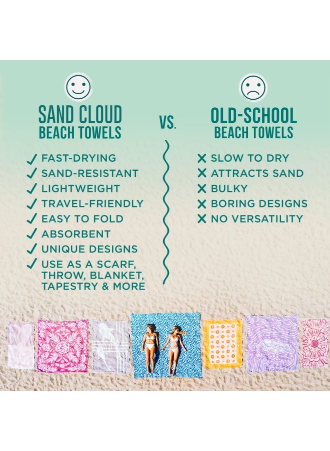 Sand Cloud Sand Cloud Turkish Beach Towel  Sand Free  100 Organic Turkish Cotton Yarn  Quick Dry Towel for Beach Picnic Blanket or Throw  As Seen on Shark Tank  Mandala Dark Grey  - Image 4