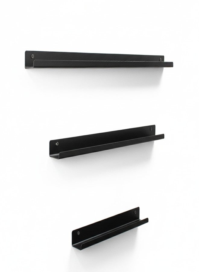Djuize Pooja Shelf Rack|Metal Rack for Storage|Pooja Shelf Organizer|Shelf|Puja Rack,Cupboard –Photo Frame Stand[Set of 3] (Black) - Image 2