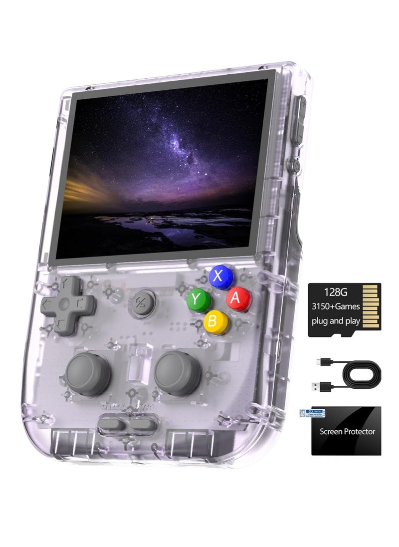 ANBERNIC  - RG405V Retro Handheld Game Console, Unisoc Tiger T618 Android 12 System 4.0 Inch IPS Touch Screen Support 5G WiFi Bluetooth 5.0 with 128G TF Card 3172 Games 5500mAh Battery - Image 1