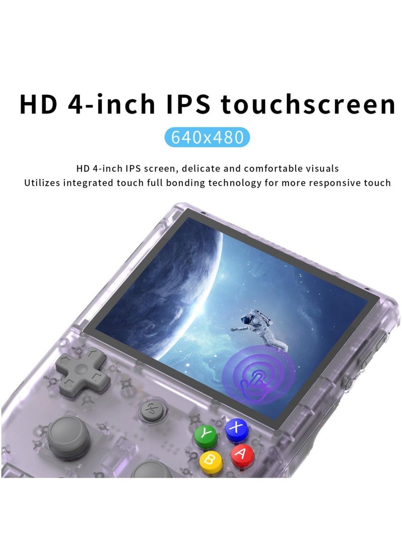 ANBERNIC  - RG405V Retro Handheld Game Console, Unisoc Tiger T618 Android 12 System 4.0 Inch IPS Touch Screen Support 5G WiFi Bluetooth 5.0 with 128G TF Card 3172 Games 5500mAh Battery - Image 1
